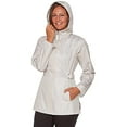 thumbnail image 3 of Jones New York Womens Parka in a Pocket Rain Jacket Color: Sand/White Dots, Size: Medium, 3 of 4