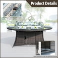 thumbnail image 7 of Direct Wicker 6 Seat Oval Gas Fire Pit Dining Table With Eton Chair, 7 of 7