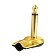 thumbnail image 1 of Xuanheng Guitar Effects Pedal Connector Microphone Plug 90 Degree Jack Plug Connector Golden, 1 of 8