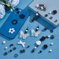thumbnail image 4 of DIY Jewelry Making Finding Kit Including Resin Cabochons and Beads Acrylic Beads Flower Butterfly Ring Half Round4~30x4~41x2~9mm Hole: 1.4~2.5mm, 4 of 5