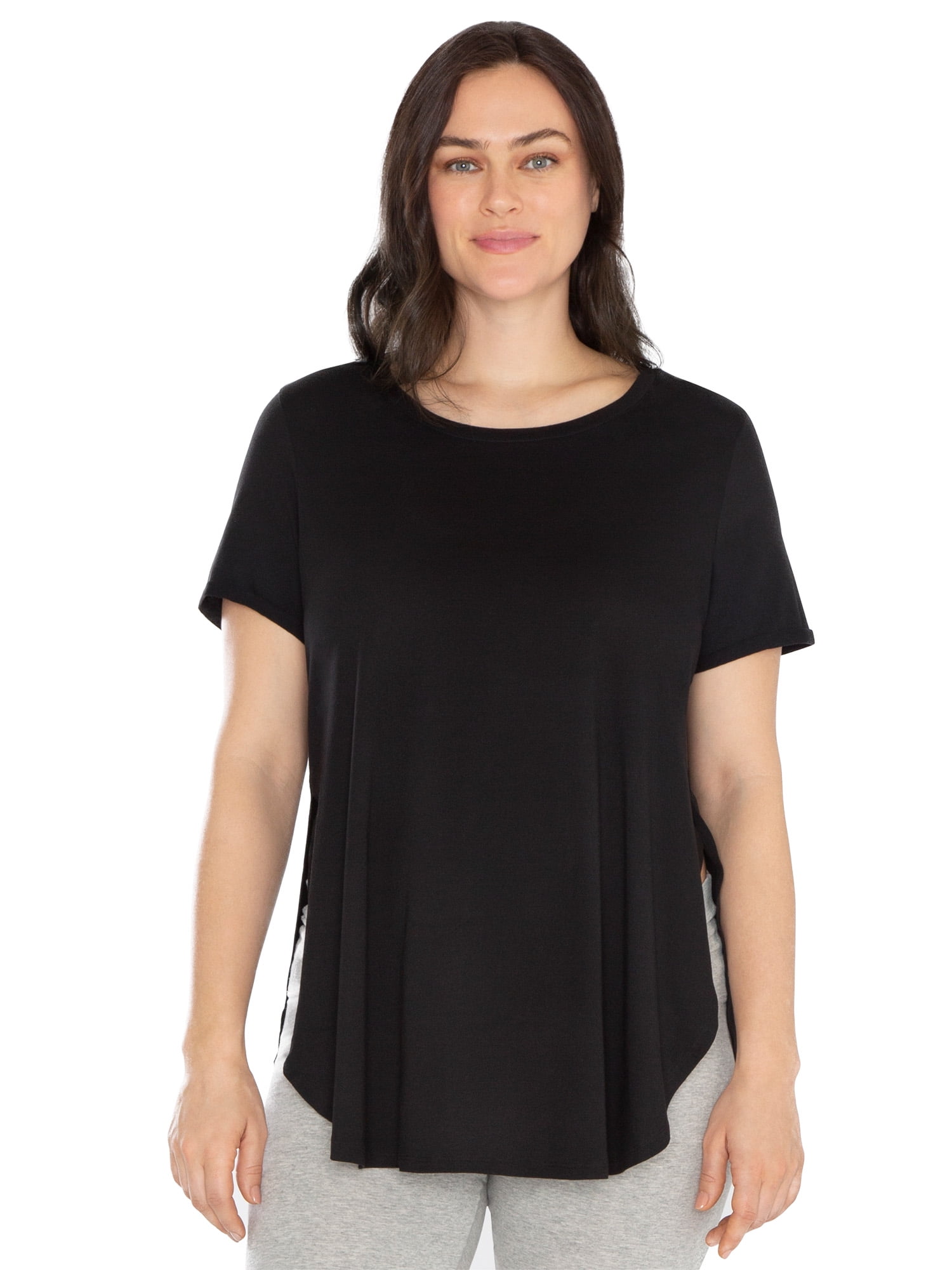 Kindly Yours Women's Maternity Cotton Modal Short Sleeve Nursing T-Shirt, Sizes S to XXXL