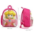 thumbnail image 4 of Princess Peach Backpack Bookbag Casual Daypack Travel Backpacks for Work Hiking Camping, 4 of 6