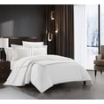 thumbnail image 2 of Chic Home Nella 3-Piece Solid Color Cotton Duvet Cover Set, King, Beige, 2 of 5