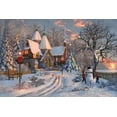 thumbnail image 2 of Art.com The Christmas Cottage (Variant 1) Art Print by Dominic Davison, 18" x 12", 2 of 4