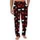 thumbnail image 1 of Pantalones largos de moda para hombre, informales, para el hogar, con estampado de San Valentín, de pierna recta, largos, 1 of 2