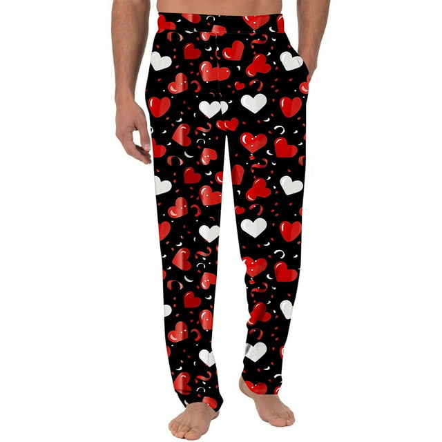 Weiqiqre Work Pants for Men Lounge Soft Warm Sleepwear Pants PJ Bottoms Drawstring and Pockets