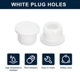 thumbnail image 2 of 20 Pcs White Plug Holes, T14 Rubber Button Plug for 13 -14mm/0.51 -0.55" Hole, 2 of 6