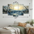 thumbnail image 4 of Designart "Mystic Moonlight Birch Woods V" Tree Birch Art Living Room Set, 4 of 5