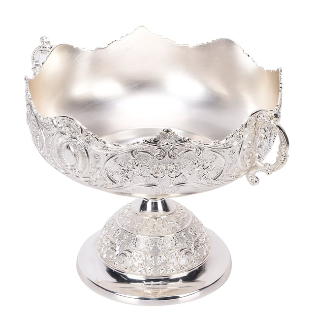 Bandeja de fruta redonda bandeja de plato de fruta europea adornos de cuenco de aleación de zinc decoraciones para el hogar con diseño retro para almacenamiento de dulces ANGGREK Otros