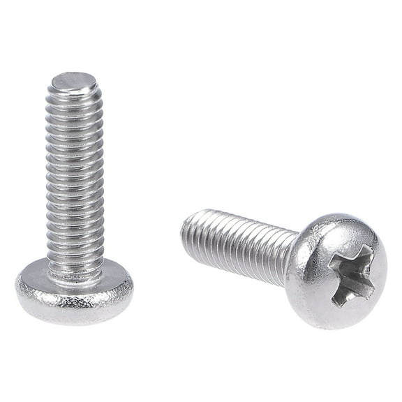 Unique Bargains M4x14mm Machine Screws Pan Phillips Cross Head Screw Fasteners Bolts 20Pcs