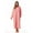 Coral, variant on Plush Zipper Lounger Robe (Coral, 2X)