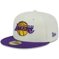 thumbnail image 3 of Men's New Era x Staple  Cream/Purple Los Angeles Lakers NBA x Staple Two-Tone 59FIFTY Fitted Hat, 3 of 6