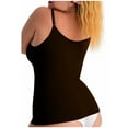 thumbnail image 4 of OGLCCG Compression Tank Tops for Women High Shaping Scoop Neck Camisole Tops Plus Size Seamless Shapewear for Women,S,Brown, 4 of 6