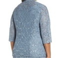 thumbnail image 2 of Alex Evenings Womens Plus Size Sequined Lace Jacket, 2 of 3