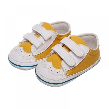 

Baby Newborn Girls Boys Canvas Casual Sneakers Soft Sole Infant First Walkers Crib Anti-Slip Shoes 0-18M