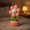 Pink, variant on Zeiwohndc Charm Flower Lamp Comfortable Reading Lamp Ornate Flower Figure Table Light