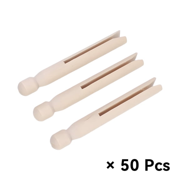 CCOCC 50 Pcs Clothes Pins,110mm Birch Wood Material Clothes Pins Wooden,Long-Lasting Creative Use Hair Accessories for Girls,Brown