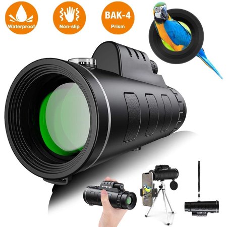 Monocular Telescope, 40x60 High Power HD Compact Monocular for Adults Kids, Night Vision