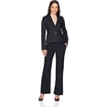 thumbnail image 4 of Calvin Klein Womens Petite Classic Fit Lux Pant 12 Petite Navy, 4 of 4