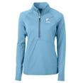 thumbnail image 2 of Women's Cutter & Buck  Powder Blue Cleveland Browns Adapt Eco Knit Stretch Recycled Half-Zip Top, 2 of 3