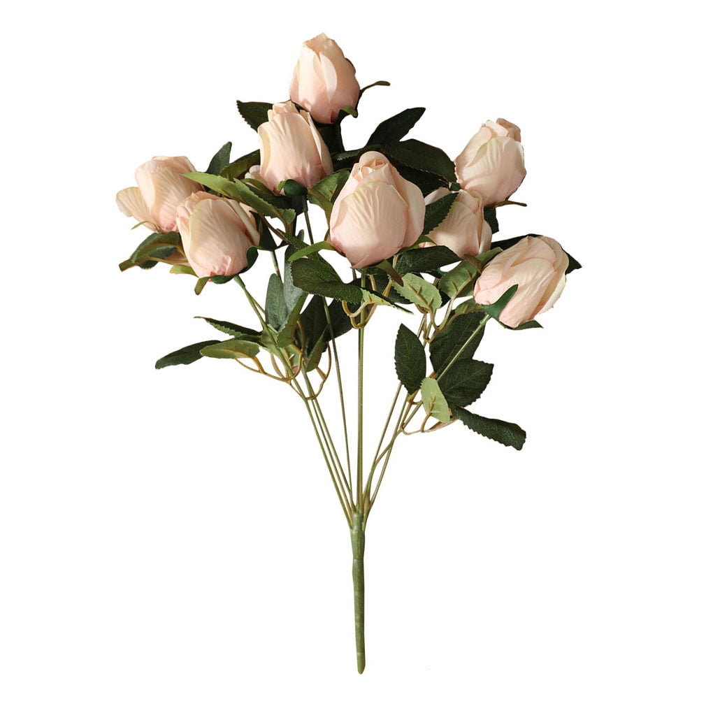 Xingzhi 9head Artificial Rose Bud Bouquet Simulation artificial rose