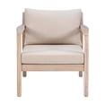 thumbnail image 4 of Linon Kori Outdoor Wood Side Chairs with Cushions, Natural (+ Set of 2), 4 of 9
