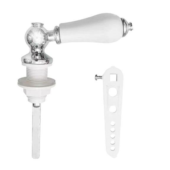 Bathroom Ceramic Toilet Flush Handle Toilet Handles Flush Lever Toilet Handle Replacement Kits Easy to Install