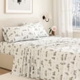 thumbnail image 5 of Great Bay Home Lodge Flannel Sheet Set - 100% Turkish Cotton - Double Brushed - California King, North Pole Polar Bears, 5 of 6