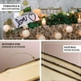thumbnail image 4 of Efavormart 2 Pack 11"x4" Natural Hanging DIY Wood Sign Rectangle Wood Plaques Table Centerpiece, 4 of 11