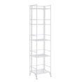 thumbnail image 3 of Convenience Concepts Xtra Storage 5 Tier Folding Metal Mesh Shelf, White, 3 of 7