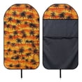 thumbnail image 5 of Uorisanigo Car Seat Towel Covers Front Seats Waterproof Coconut Trees Bucket Towel Seat Covers Fits for Most Vehicles , Auto Accessories Protectors Decor Easy to Install, 5 of 6