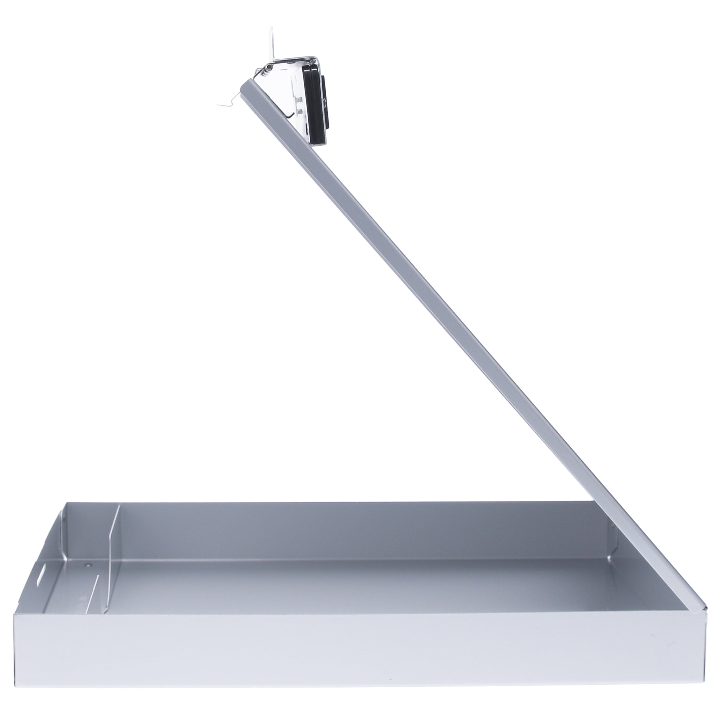 Saunders 11025 Redi-Mate Aluminum Storage Clipboard, 1" Capacity, Holds 8-1/2w x 12h, Silver
