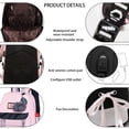 thumbnail image 3 of Mochila para adolescentes, mochila para estudiantes de secundaria, mochila para exteriores, mochila de gran capacidad para estudiantes, 3 of 5