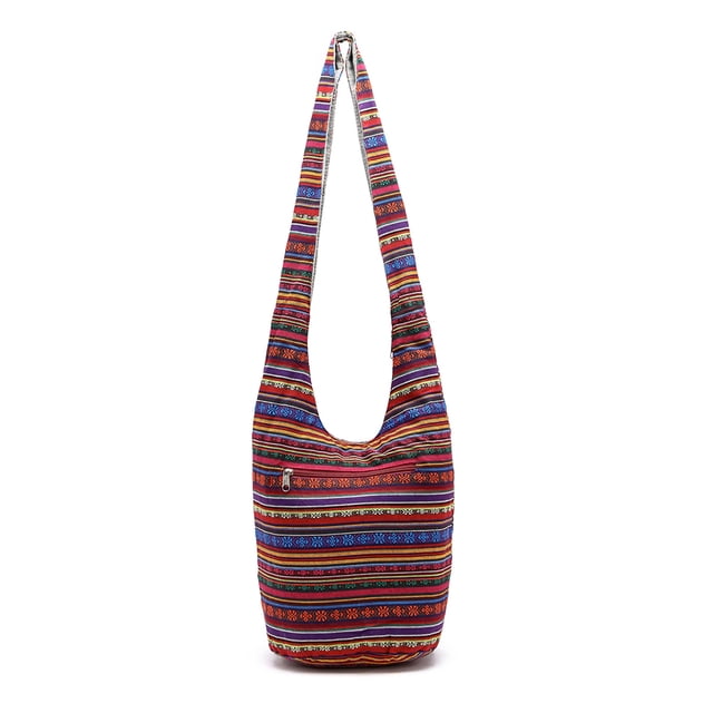 Qarigey Bolso de mano con estampado informal de gran capacidad para mujeres y adolescentes, bolso de hombro tipo cubo, viaje, playa, vacaciones, fiesta, Bolsas de mensajero y de hombro Rojo Qarigey AP012143-01