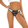 thumbnail image 4 of DODOING (6 Pack)Women's Sexy Bikini Bottom Thong Lace Panties Hipster Briefs Swimsuit Bottom Seamless Underwear Thongs Lingerie, 4 of 7