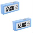 thumbnail image 1 of Reloj despertador individual para 2 personas, reloj despertador multifunción, reloj electrónico con pantalla de temperatura, reloj digital luminoso con detección inteligente, 1 of 4