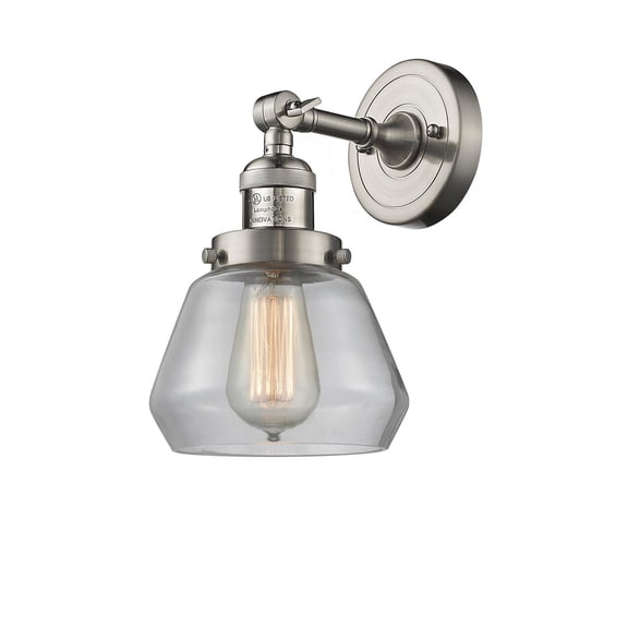 Innovations 1-LT Vintage LED Fulton 7" Sconce - Brushed Satin Nickel - 203-SN-G172-LED