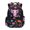 Hippie Flower Axolotl, variant on FKELYI 17 Inch School Bookbag for Kids Backpack Spacious Schoolbag Brown Cartoon Capybara Print Casual Daypack with Multi-Pockets Lightweight Travel Knapsack for Boys Girls