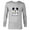Athletic Heather, variant on Mickey Mouse Pride Fierce & Fabulous Rainbow Heart - Long Sleeve T-Shirt for Men - Customized-White