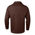 thumbnail image 5 of MIXUE Mens Casual Button Down Shirts Solid Color Lapel Long Sleeve Slim Fit Casual Shirt Tops Sportswear,Brown,M, 5 of 5