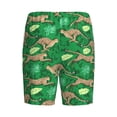 thumbnail image 4 of Picia Leopard Print Pajama Shorts for Men, Men's Pajama Bottoms, Sleepwear,Short Pajama Pants-Small, 4 of 9