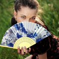 thumbnail image 6 of SUSHANG Folding Fan Folding Fan Summer Folding Hand Fan Retro Decorative Folding Fan for Women/Men, Hand Fan Festival Fan Gift Fan Craft Fan, 6 of 9