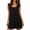 Dresses-544Black, variant on Cute Dresses for Women Ruffle Sleeve Square Neck Textured Babydoll Dress Loose Fit Solid Mini Dress Short Summer Beach Club Party Night Out