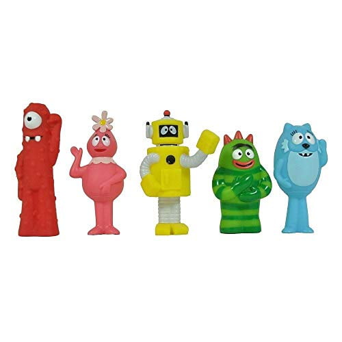 YO GABBA GABBA~ Playset Includes 5 Figures Flex BroBee Foofa Toodee and  Muno