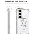 thumbnail image 3 of Matthew 28:20 I Am With You Always Clear Case for Samsung Galaxy S21 Plus,Aesthetic Art Design Case for Men Women,Unique Trendy Transparent TPU Bumper Case Cover, 3 of 5