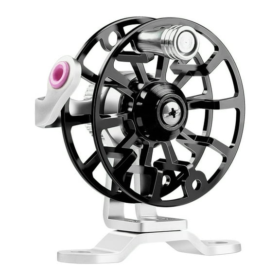 BIBABLYKE Fly Reel, 53mm/50g All Metal Fishing Reel with Upgraded Base, Lightweight Mini Fly Wheel Fishing Tackle For Trout Pike