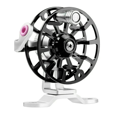 BIBABLYKE Fly Reel 53mm/50g All Metal Fishing Reel with Upgraded Base Lightweight Mini Fly Wheel Fishing Tackle For Trout Pike