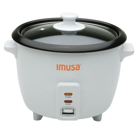 IMUSA USA 3 Cup Cooked Electric Non-Stick White Rice (Best Electric Rice Cooker In Usa)
