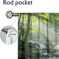 thumbnail image 6 of WNOOHIY Serene Forest Natural Landscape Light-filtering Window Curtains for Bedroom and Living Room, Set of 2 Panels, 6 of 8
