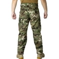thumbnail image 2 of Men's Camo Cargo Pants, Water Resistant Hiking Work Pants with Multi-Pockets, Outdoor Ripstop Camouflage Trousers (No Knee Pads), 2 of 7